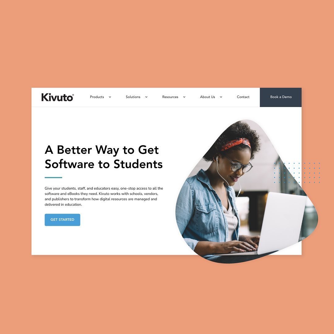 Preview of the homepage of the Kivuto website. 